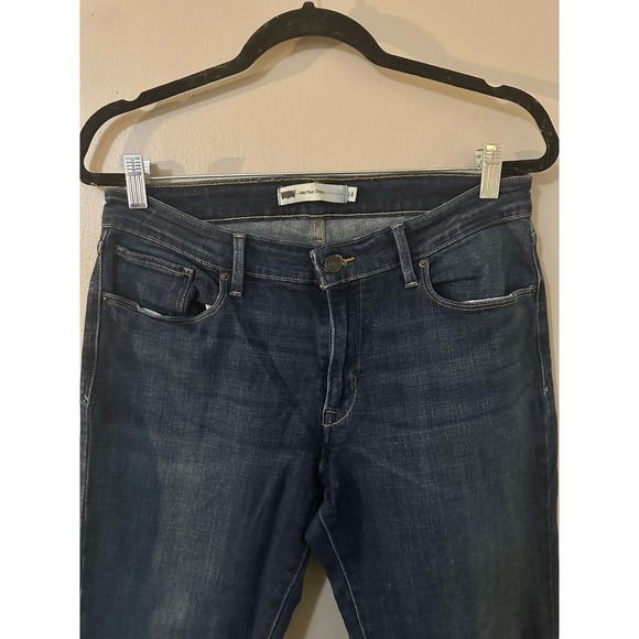 Levi's Mid Rise Skinny Jeans Dark Wash Size 14 - Picture 2 of 9